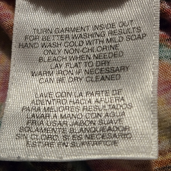 Jones New York Sport 3/4 Sleeve Knit Top Blouse Women Sz L Colorful Lightweight - Picture 6 of 10